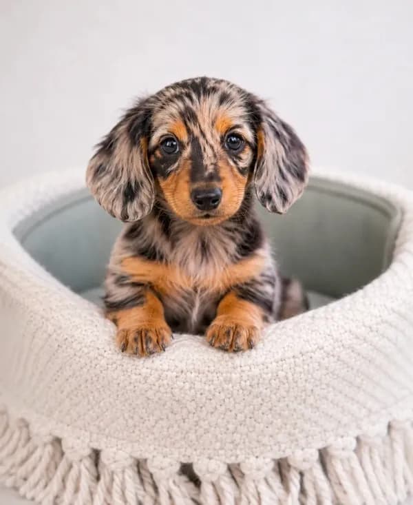Winston – Gorgeous Silver Dapple Mini Dachshund 💙