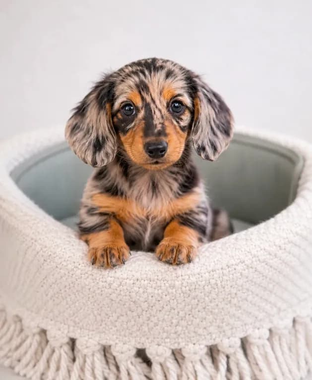 Winston – Gorgeous Silver Dapple Mini Dachshund 💙